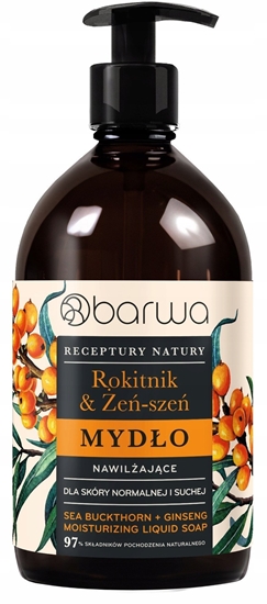 Picture of BARWA Receptury Natury Mydo w pynie nawilajce - Rokitnik & e-Sze