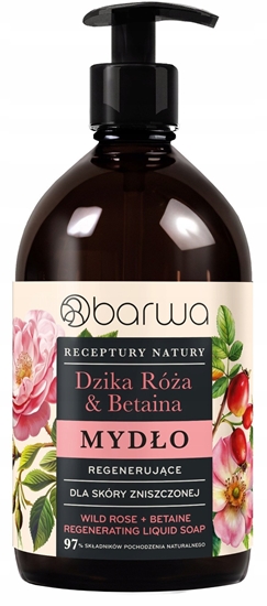 Picture of BARWA Receptury Natury Mydo w pynie regenerujce - Dzika Róa & Betaina