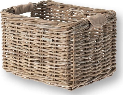 Attēls no Basil Kosz na przedni baganik BASIL DORSET M, ratan naturalny szary