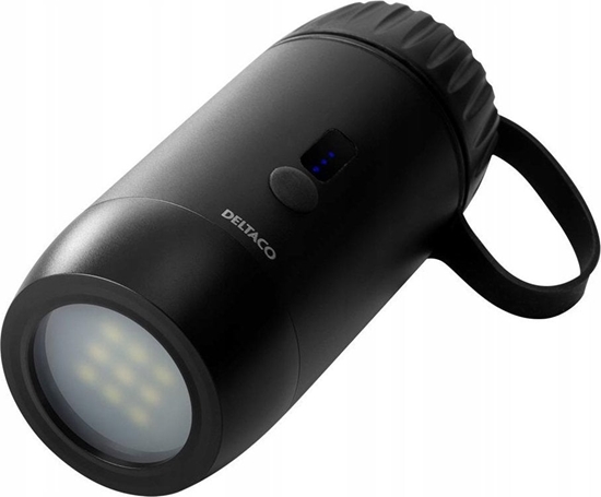 Изображение Bateria Deltaco Iorin baterija DELTACO 15 000 mAh, IP67, USB-A ir C, ibintuvlis, SOS LED / PB-Q1002