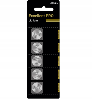 Picture of BATERIA LITOWA EXCELLENT PRO CR2025 1PCS 3V