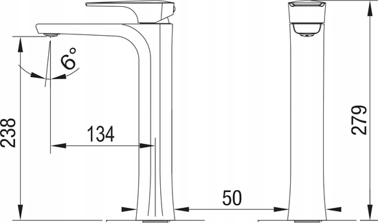 Picture of Bateria umywalkowa Blue Water Washbasin faucet Blue Water Monaco MON-BUN.010 (gold)