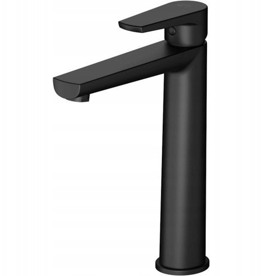 Picture of Bateria umywalkowa Cersanit (baterie umywalkowe nablatowe) Bateria umywalkowa sztorcowa, wysoka MODUO czarna (S951-585)