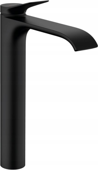 Изображение Bateria umywalkowa Hansgrohe Praustuvo maiytuvas 75040670, su dugno votuvu, juodas matinis