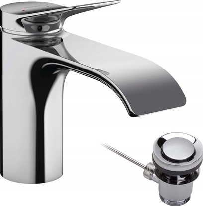 Attēls no Bateria umywalkowa Hansgrohe Washbasin mixer Hansgrohe Vivenis 80, 75010700, white matt