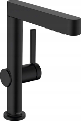 Attēls no Bateria umywalkowa Hansgrohe Washbasin mixer with pull-out sprayer Hansgrohe Finoris 76063670, black matt