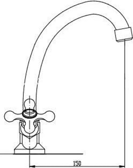 Picture of Bateria umywalkowa Invena Roma stojca chrom (BU-21-00S-L)