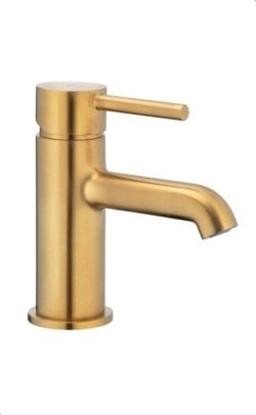 Изображение Bateria umywalkowa KFA Moza stojca zoty szczotkowany (5032-815-31)