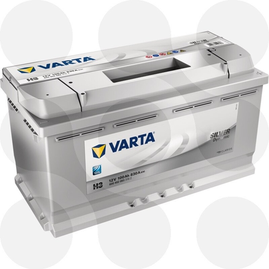 Picture of BATTERY VARTA SD 600402083 H3 100AH/830A