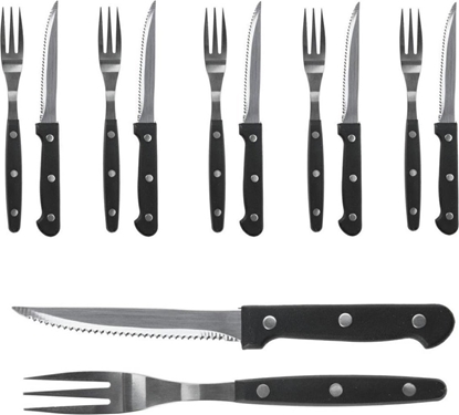 Picture of BBQ Sztuce do steków burgerów noe widelce zestaw 12 elementów uniwersalny