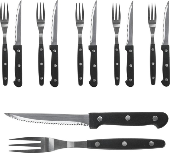 Picture of BBQ Sztuce do steków burgerów noe widelce zestaw 12 elementów uniwersalny