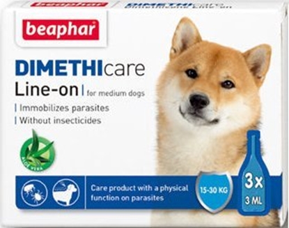 Attēls no Beaphar Flea & Tick Line On (Dimethicone) Medium Dog