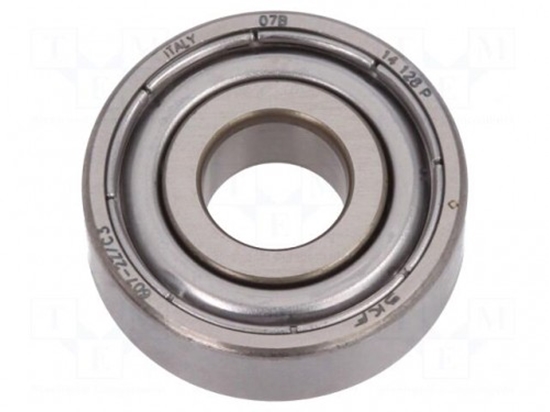Изображение Bearing: single row deep groove ball; ¨int: 7mm; ¨out: 19mm; W: 6mm