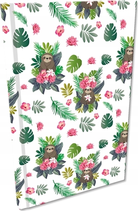 Attēls no Bee-bee Notes A5 Soft Touch kratka 80g Leniwce girls