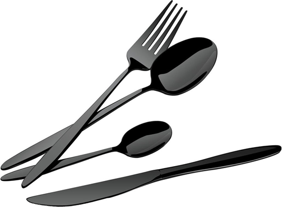 Picture of Berlinger Haus SZTUCE 24 ELEM. BERLINGER HAUS BH-3063 POYSK SHINY BLACK