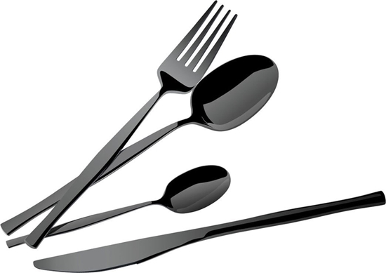 Picture of Berlinger Haus SZTUCE 24 ELEM. BERLINGER HAUS BH-3066 POYSK SHINY BLACK