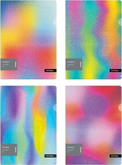 Picture of Berlingo Obwoluta A4 PP Gradient wzorzysta MIX (4szt)