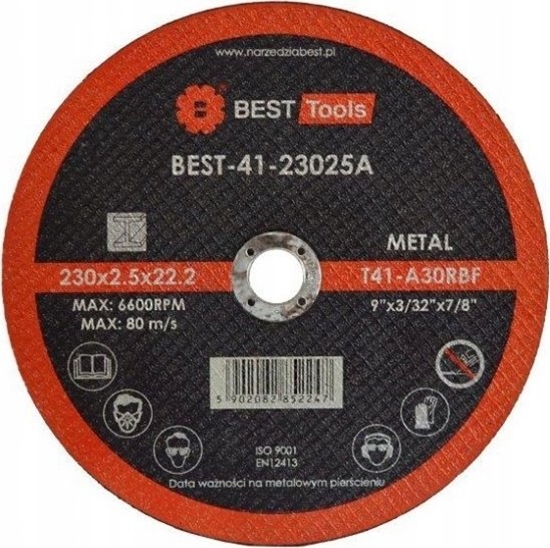 Изображение BEST TOOLS TARCZA FLEX 41 230x2,5x22,2 A30 RBF BEST TOOLS