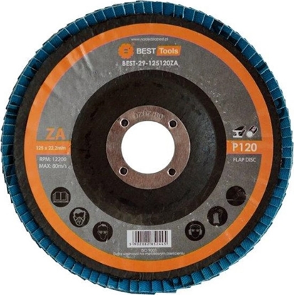 Изображение Best-Tools CIERNICA TALERZOWA LISTKOWA 125x22,2 gr. 120 ZA BEST TOOLS - BEST-29-125120ZA