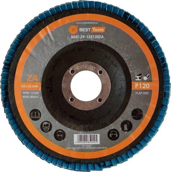 Изображение Best-Tools CIERNICA TALERZOWA LISTKOWA 125x22,2 gr. 120 ZA BEST TOOLS - BEST-29-125120ZA