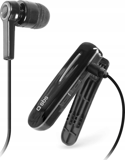 Picture of Bezprzewodowa suchawka SBS TECLIPHEADSETBTK z klipsem - czarna