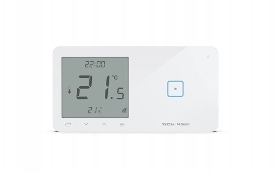 Picture of Bezprzewodowy wcznik wiata poj. z regulatorem pokojowym czarny WSR-01L Tech Sterowniki