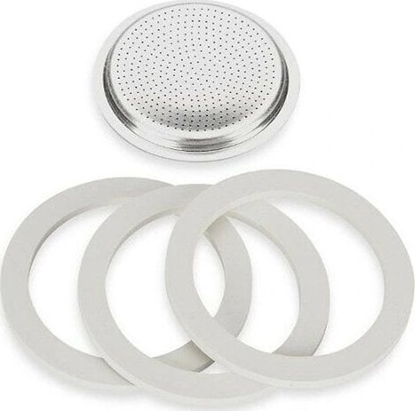 Picture of Bialetti Uszczelka 3 szt. + sitko do kawiarek aluminiowych 3-4tz