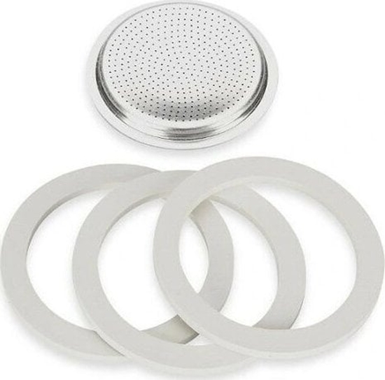 Picture of Bialetti Uszczelka 3 szt. + sitko do kawiarek aluminiowych 3-4tz