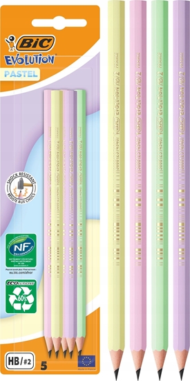 Изображение Bic Oówek Evolution Pastel bez gumki 5szt BIC