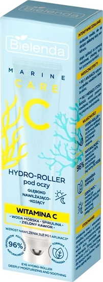 Picture of Bielenda BIELENDA Marine Care C Hydro-roller pod oczy gboko nawilajco kojcy na dzie i noc -  Witamina C 15 ml