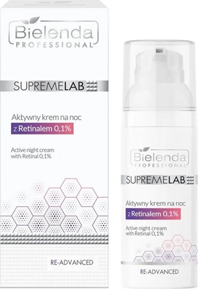 Изображение Bielenda SupremeLab Re-Advanced aktywny krem na noc z Retinalem 50ml