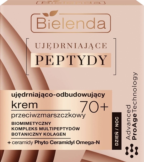 Picture of Bielenda Ujdrniajce Peptydy 70+ Ujdniajco-Odbudowujcy  Krem przeciwzmarszczkowy na dzie i noc 50ml