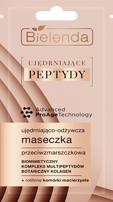 Изображение Bielenda Ujdrniajce Peptydy Ujdniajco-Odywcza Maseczka przeciwzmarszczkowa 8g