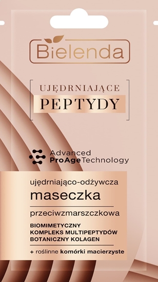 Изображение Bielenda Ujdrniajce Peptydy Ujdniajco-Odywcza Maseczka przeciwzmarszczkowa 8g
