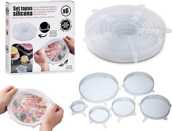 Picture of Bigbuy Home Set Narzuta Silikon (6 Czci) (3 x 19 x 19 cm)