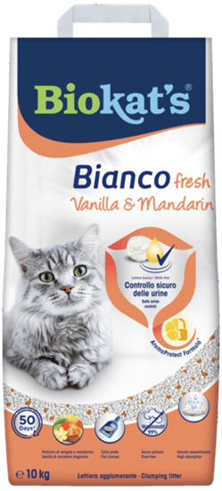 Изображение Biokats | Cat litter: Fresh Vanilla Mandarin, 10kg | 110304