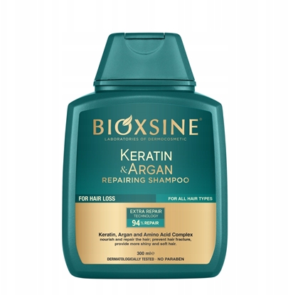 Picture of BIOXCIN atstatomasis plauk ampnas su Keratinu ir Argano aliejumi nuo plauk slinkimo, 300 ml