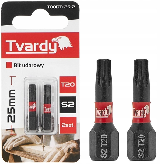 Изображение Bit udarowy T20 25mm S2 (2/10/50/500)