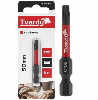 Attēls no Bit udarowy T25 50mm S2 (1/10/50/500)