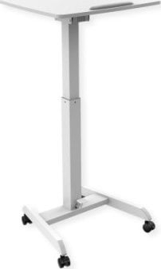 Picture of Roline PC Standing Workstation, height adjustable, tiltable, white