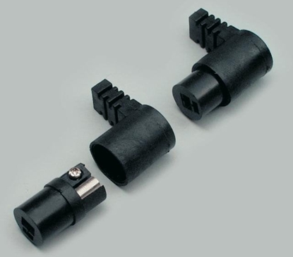 Picture of BKL Electronic 0205018 Lautsprecher-Anschluss Stecker, gerade Polzahl: 2 Schwarz - 2 St.