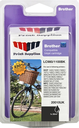 Picture of Black Inkjet Cartridge (LC980BK / LC1100BK)