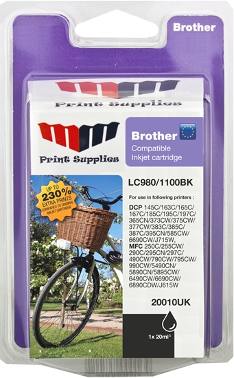 Picture of Black Inkjet Cartridge (LC980BK / LC1100BK)