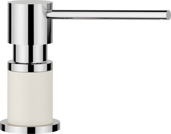 Изображение Blanco Dozownik LATO Silgranit-Look delikatny biay/chrom