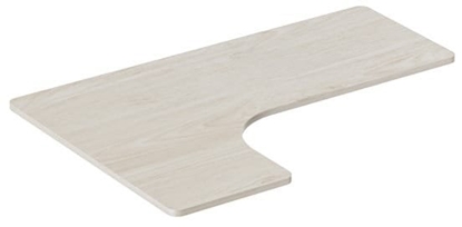 Picture of Blat biurka naro�nego, 160x110-60x1,8 cm, laminowana p�yta wi�rowa, Powerton