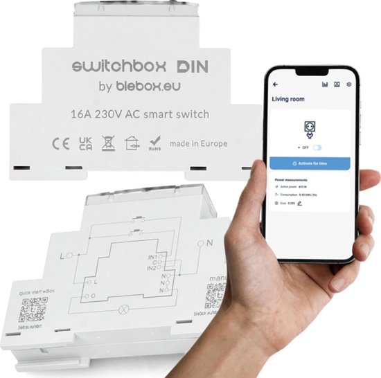 Picture of Blebox Modu przekanikowy switchbox din Blebox