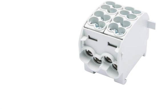 Picture of Blok rozdzielczy-odgany Al/Cu SCB 25-2 (80120) SIMBLOCK jednobiegunowy 2x25mm2 szary 81505002