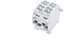 Attēls no Blok rozdzielczy-odgany Al/Cu SCB 25-2 (80120) SIMBLOCK jednobiegunowy 2x25mm2 szary 81505002