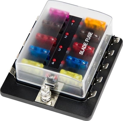 Attēls no Blow 0271#                Sam.oprawa na 10 bezpieczników + led