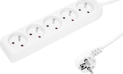 Attēls no Blow 98-717# Przeduacz sieciowy pr-570p 5-gniazd z uziemieniem 1,5m biay 3x1,5mm